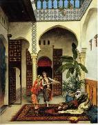 Arab or Arabic people and life. Orientalism oil paintings 565